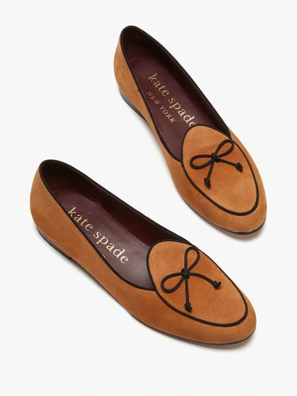 Kate Spade Devi bow suede leather Loafers